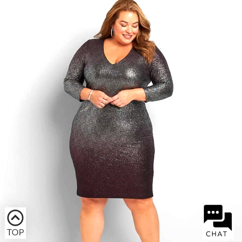 Plus-sized party dress